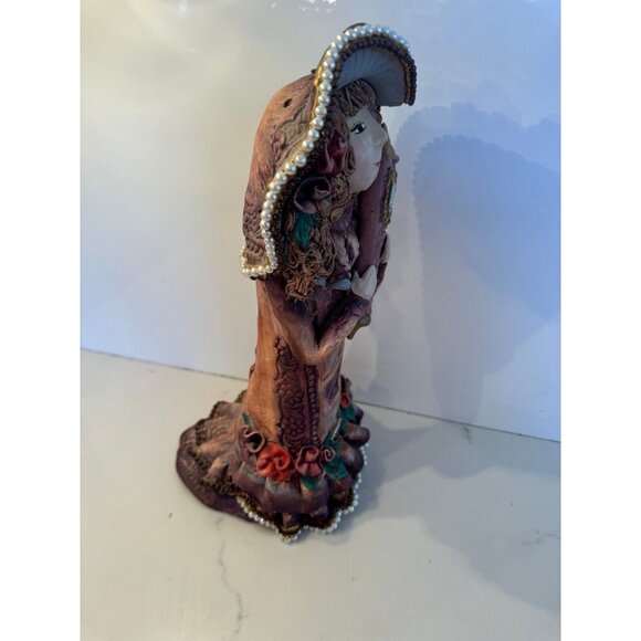 Amy Shimek Handcrafted Jewish Girl Figurine w/ Torah - Bat Mitzvah Gift Signed - Picture 3 of 11